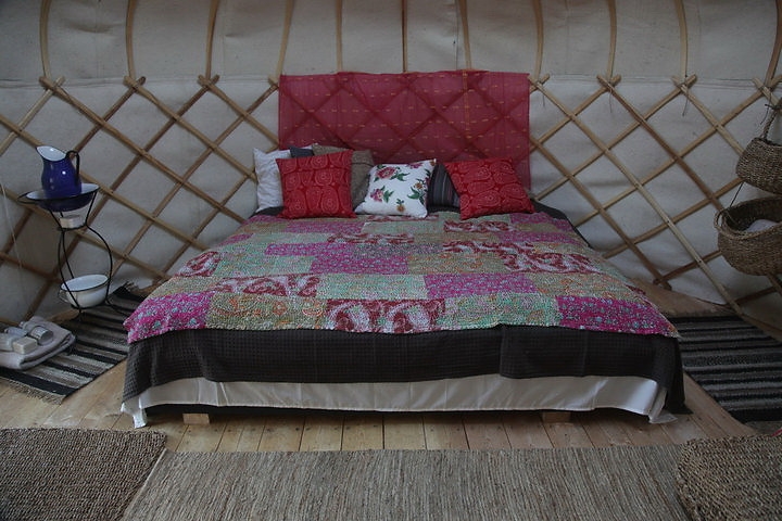 Отель-юрта  для велосипедистов в Норвегии