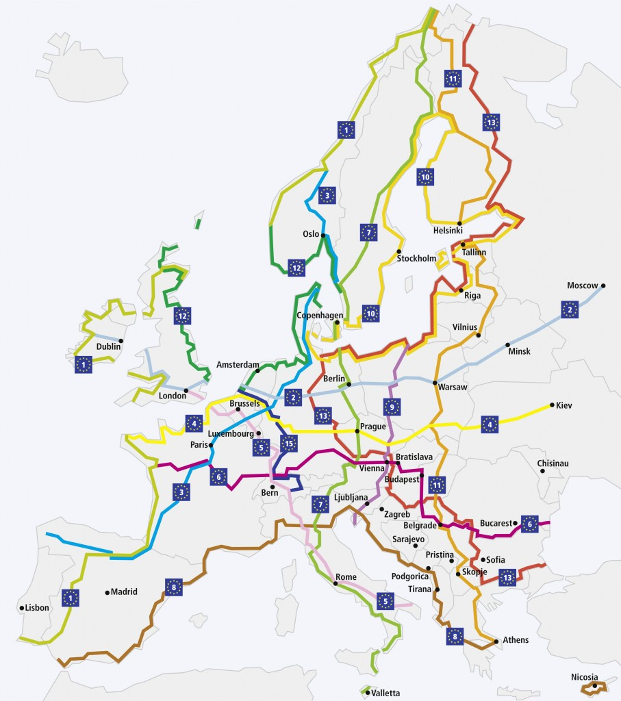 Все веломаршруты Европы на одном сайте Eurovelo
