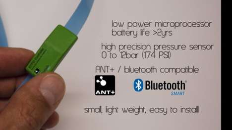 Датчик давления в колесах велосипеда