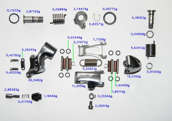 Самодельный Shimano Dura Ace 7800 весом 64 грамма Самодельный Shimano Dura Ace 7800 весом 64 грамма