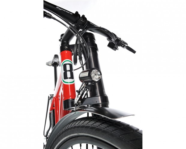 Вилки этих электровелосипедов напоминают вилки Cannondale Lefty