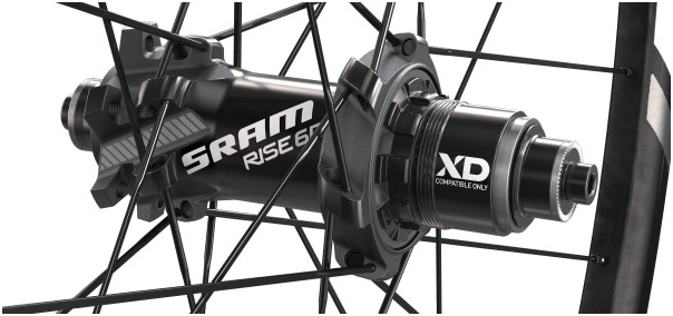 SRAM Rise 60 карбоновый вилсет новые втулки, новые обода